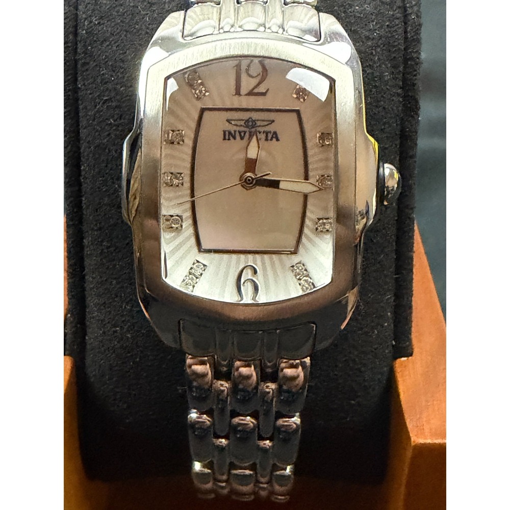 Invicta Lupah Special Edition Womens MOP Crystal Dial Quartz Watch 39768